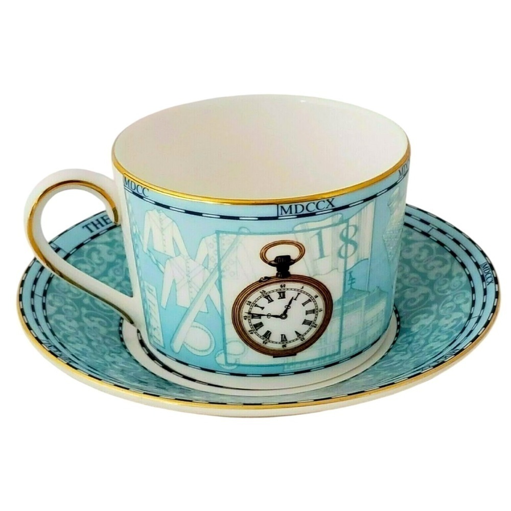 Wedgwood Millennium Collection Teacup - Flat cup and Saucer